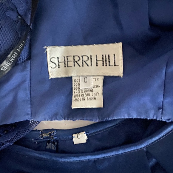 Navy Two Piece Sherri Hill Formal Dress - Picture 3 of 3